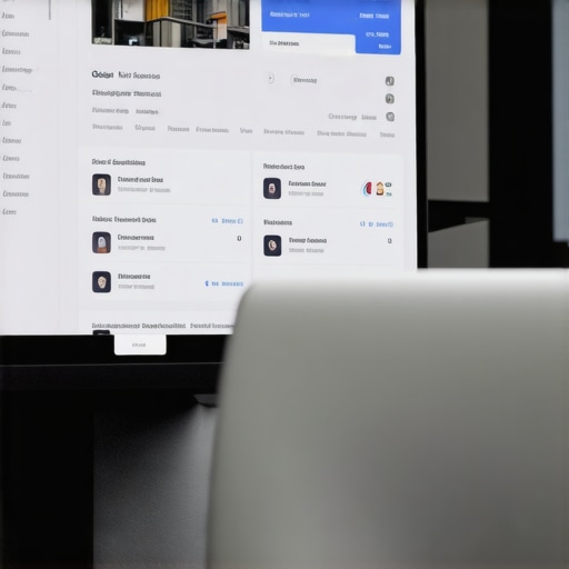 Person reviewing Google My Business analytics on a laptop