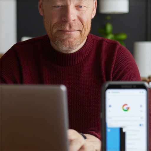 Spokane business owner working on GMB listing on laptop