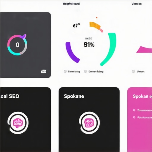 Screenshot of BrightLocal analytics for Spokane local SEO performance