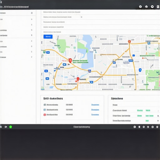 SEO Dashboard for Spokane Local Search Laptop screen showing local SEO analytics and Spokane maps in use.