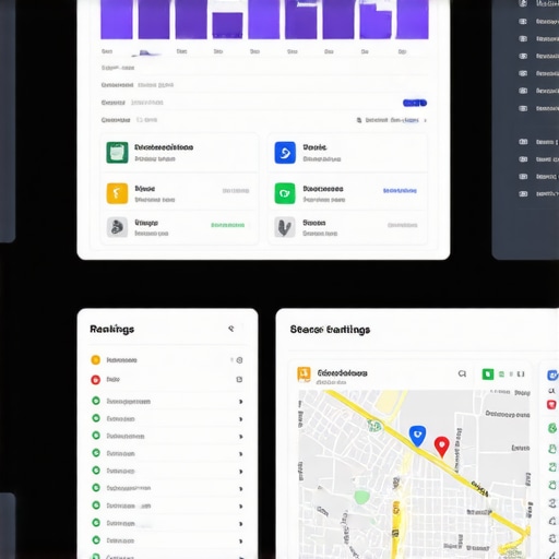Screenshot of local SEO analytics dashboard showing Spokane rankings and review metrics.