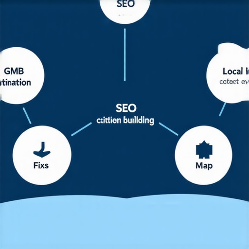 Flowchart illustrating step-by-step local SEO process for Spokane businesses, from Google My Business optimization to review management and link building.